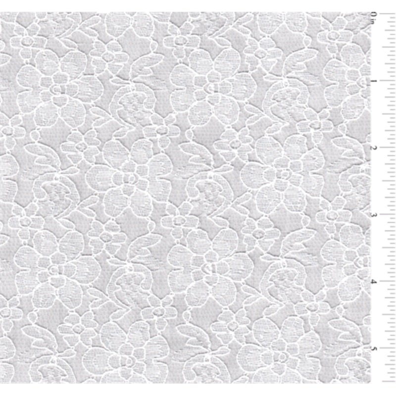 15 YD Bolt-White Lace Fabric