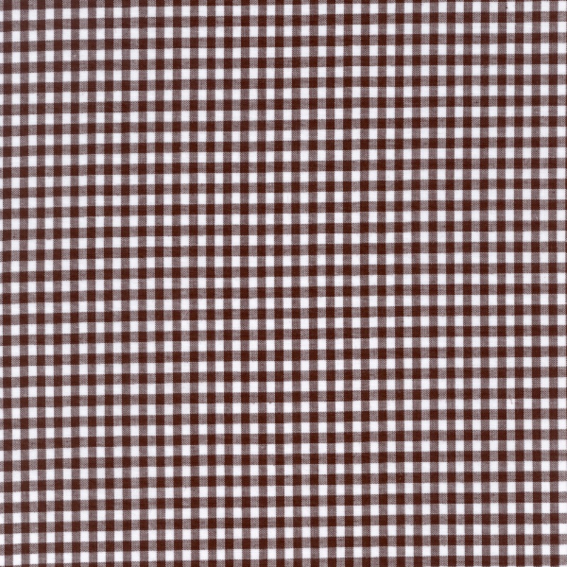 20 YD Bolt-Brown 1/8 Inch Gingham Fabric