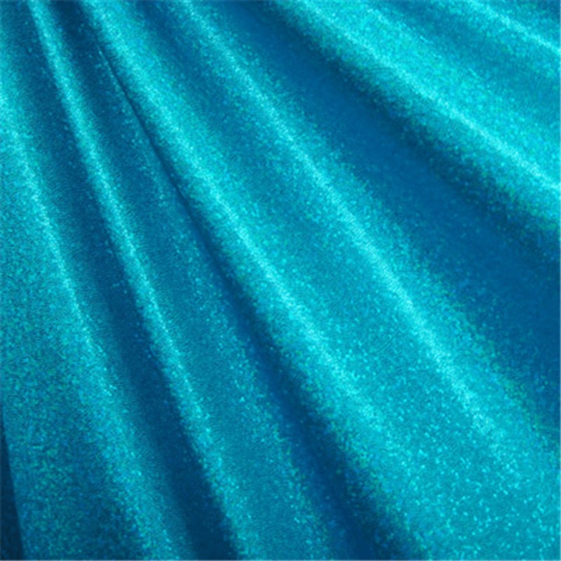 Turq/Turq Hologram Mini Dot Bolt Fabric