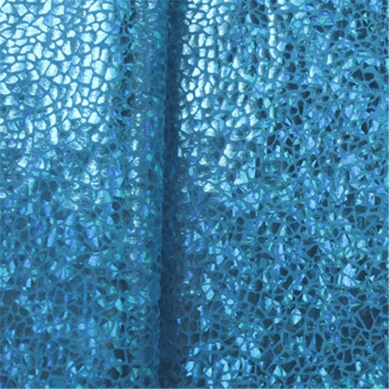 Turq/Turq Hologram Spandex Bolt Fabric