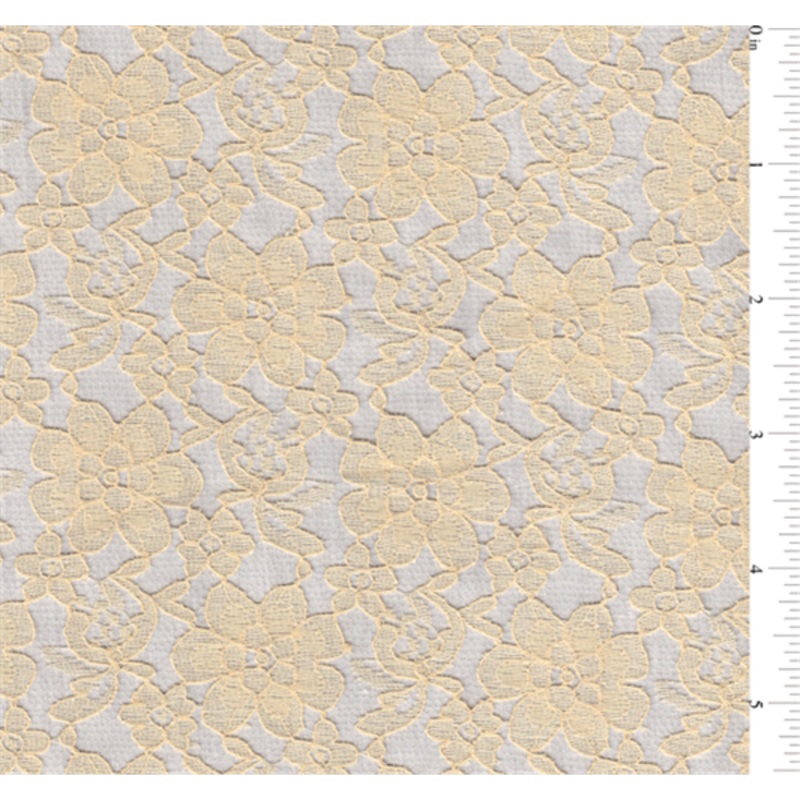 15 YD Bolt-Gold Lace Fabric