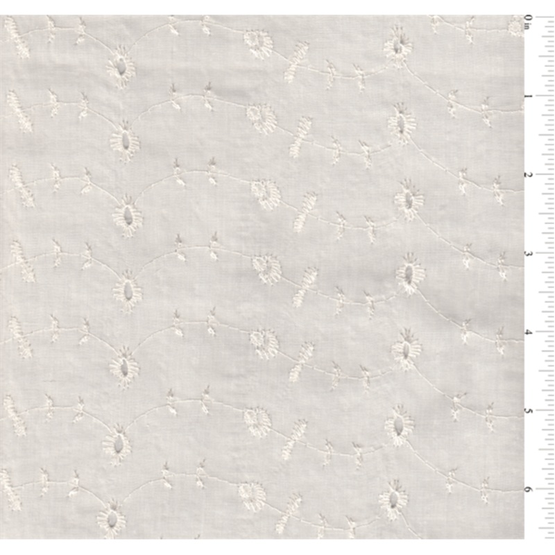 15 YD Bolt-Ivory Eyelet Fabric