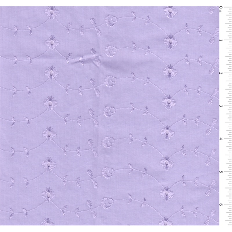 15 YD Bolt-Lilac Eyelet Fabric