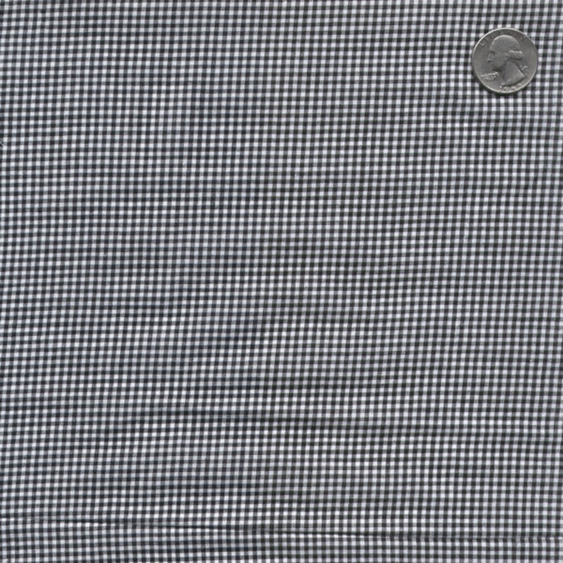 20 YD Bolt-Black 1/16 Inch Gingham Fabric
