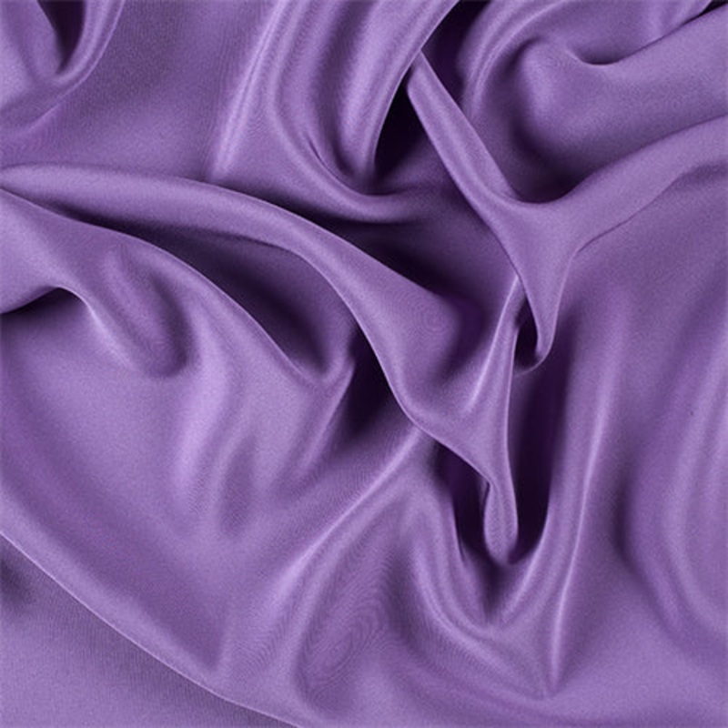 Runway Silks Violet 4 Ply Silk Crepe Fabric - Reorderable