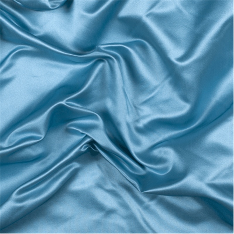 Runway Silks Turquoise Silk Duchess Satin Fabric - Reorderable