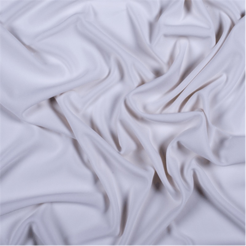 Runway Silks White Matte Jersey Fabric - Reorderable