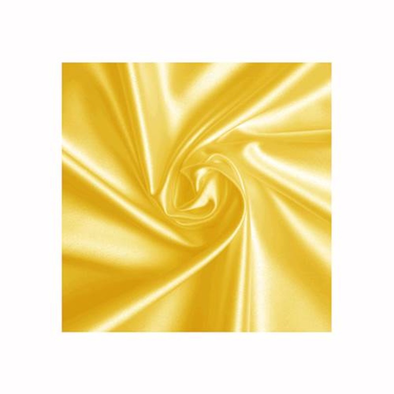 Runway Silks Yellow Stretch Satin Fabric - Reorderable