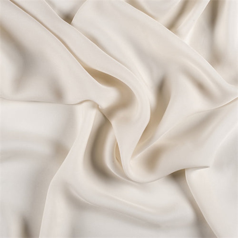 Runway Silks Soft Yellow Silk Double Georgette Fabric - Reorderable