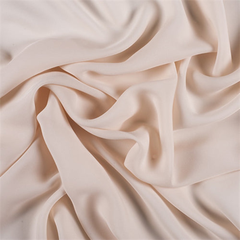 Runway Silks Vanilla Silk Double Georgette Fabric - Reorderable
