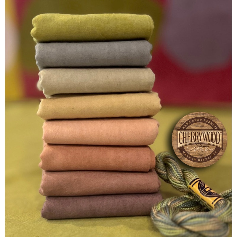 Cherrywood Hand Dyed Fabrics - Desert Dawn 8 Step Fat Quarter Bundle (Light shades) - 8 pieces