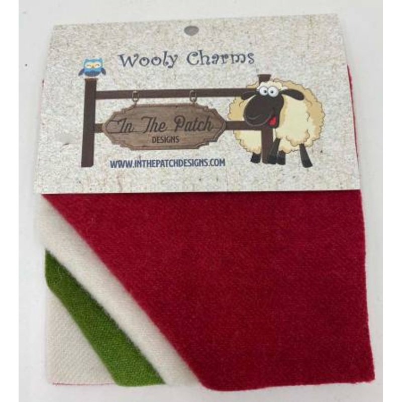 Wooly Charms - Candy Cane - 5 pieces - WC6082C