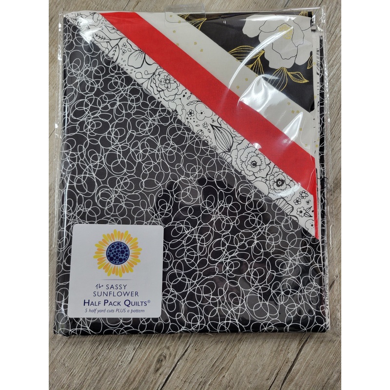 A Touch of Red - The Sassy Sunflower Half Pack Quilts Kit