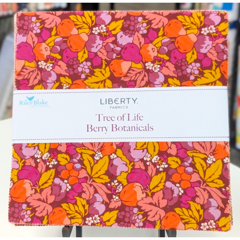 Liberty Tree of Life Quilt Fabric - Berry Botanicals 10 Inch Stacker - set of 42 10" squares - 10-TREELIFEC-42