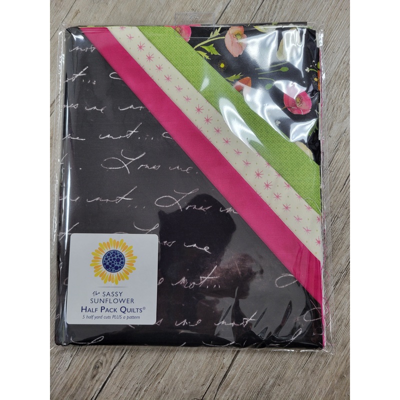 Love Me - The Sassy Sunflower Half Pack Quilts Kit