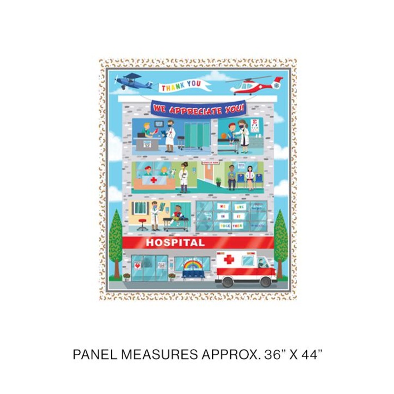 BTX We Appreciate You Panel 1242599B Multi - Cotton Fabric