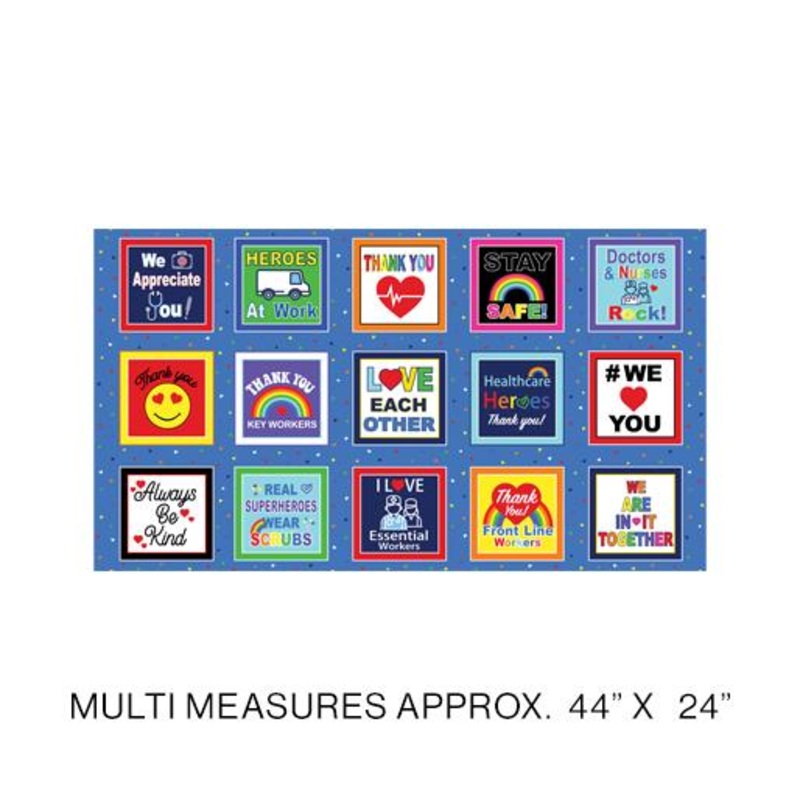 BTX We Appreciate You Panel 12426-99 Multi - Cotton Fabric