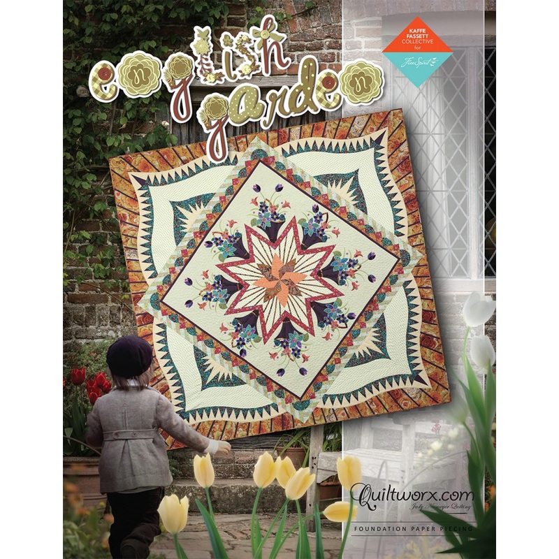 English Garden Paper Piecing Quilt Pattern - JNQ-00242-P6