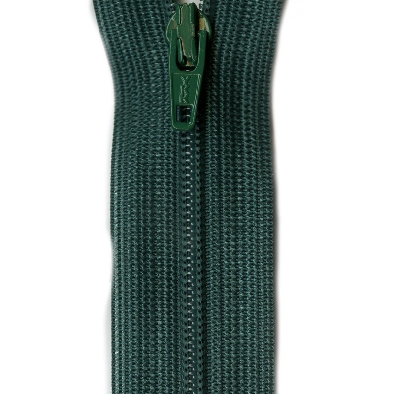 YKK Ziplon Zipper 20 Inch Dark Green - ZIP20-529