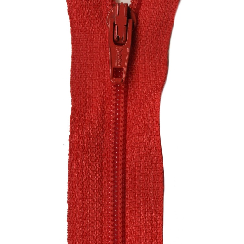 YKK Ziplon Zipper 20 Inch Parade Red - ZIP20-820