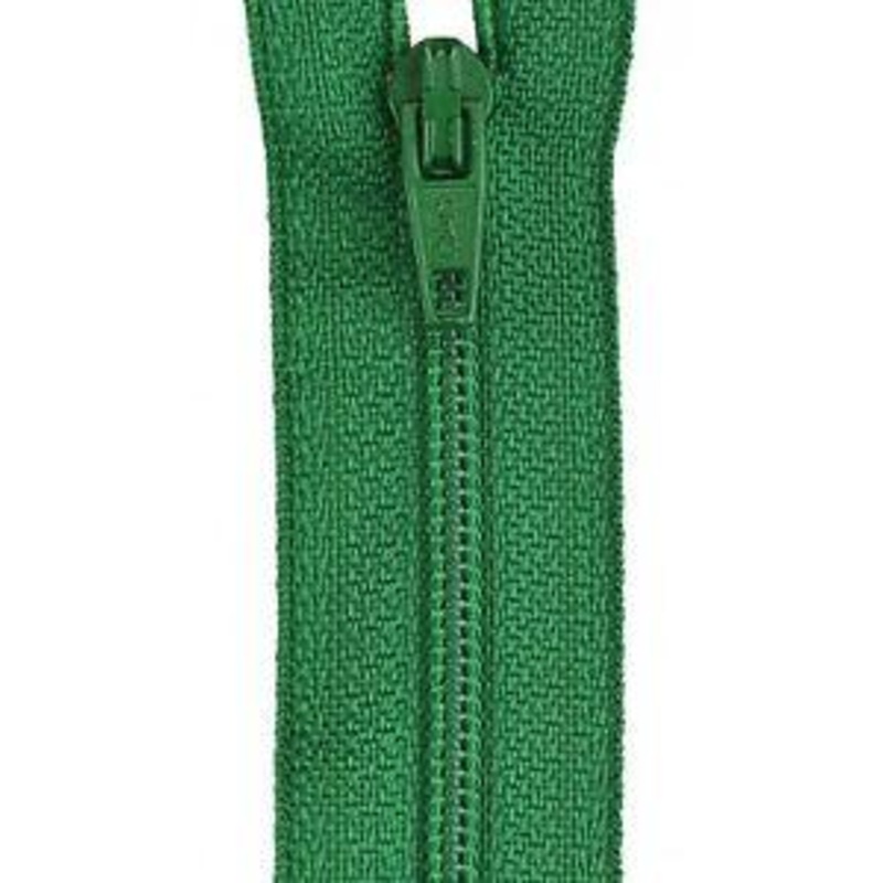 YKK Ziplon Zipper 22 Inch Kelly Green - ZIP22-540