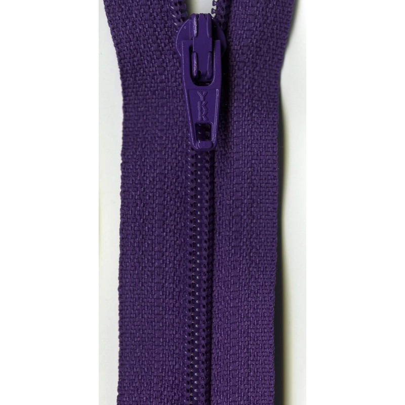 YKK Ziplon Zipper 22 Inch Purple - ZIP22-559
