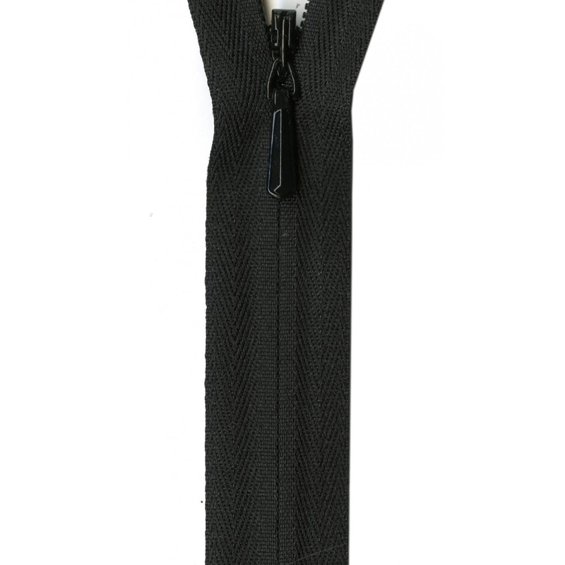 YKK Ziplon Zipper 9 Inch Black - ZIP09-580