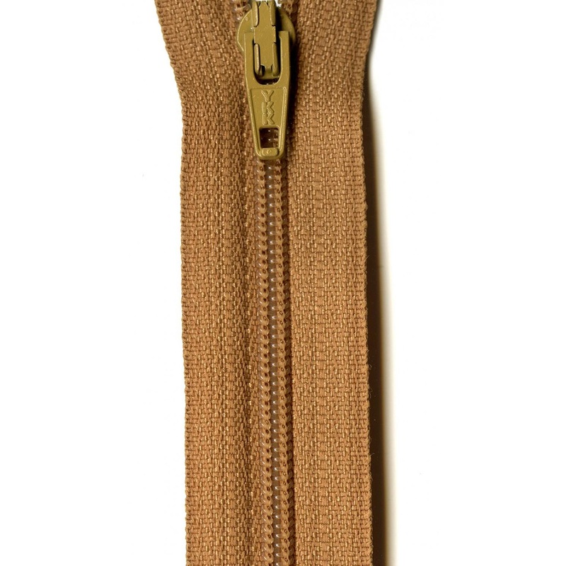 YKK Ziplon Zipper 9 Inch Bronze - ZIP09-508