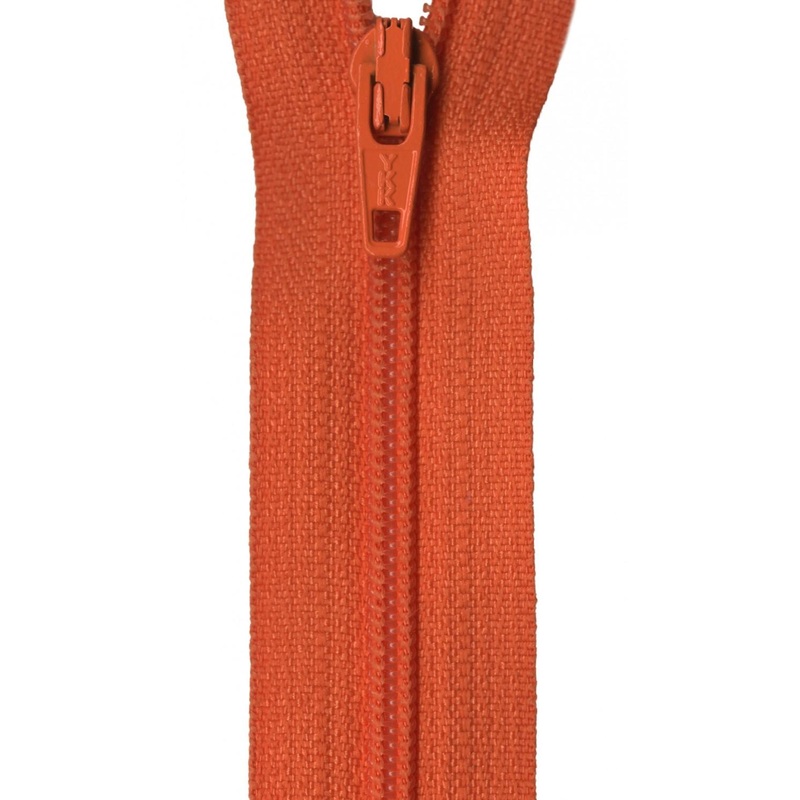 YKK Ziplon Zipper 9 Inch Burnt Orange - ZIP09-523