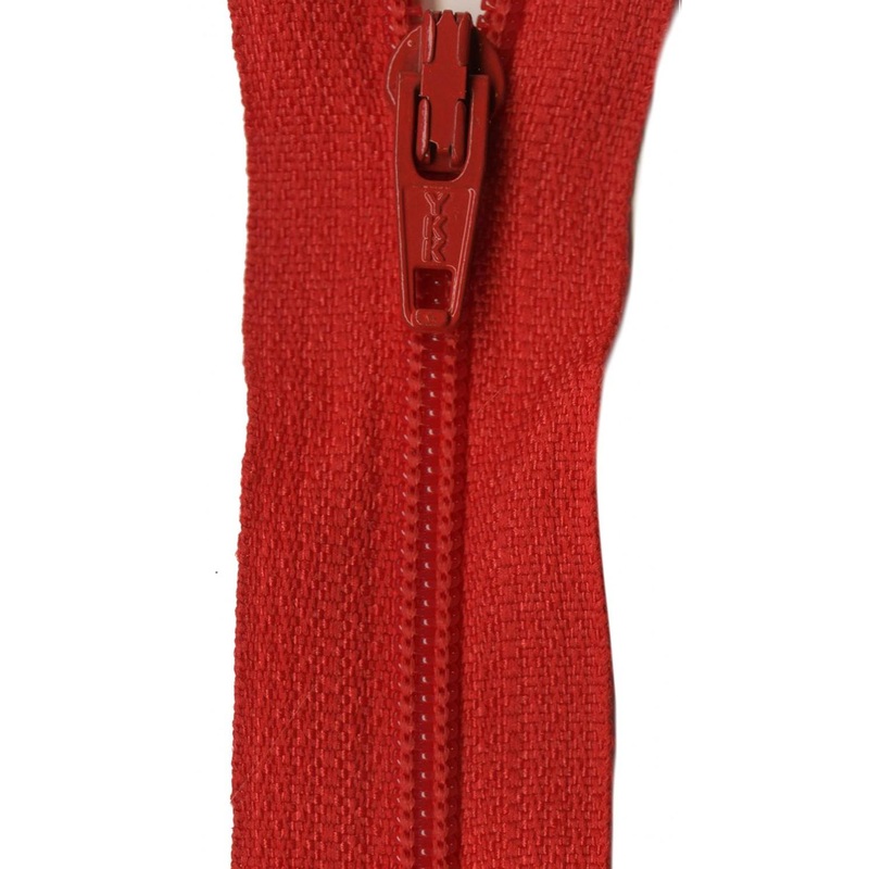 YKK Ziplon Zipper 9 Inch Parade Red- ZIP09-820