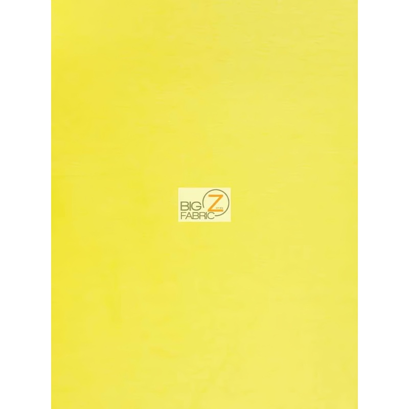 Yellow Velboa Solid Short Pile Fabric / By The Roll - 50 Yards