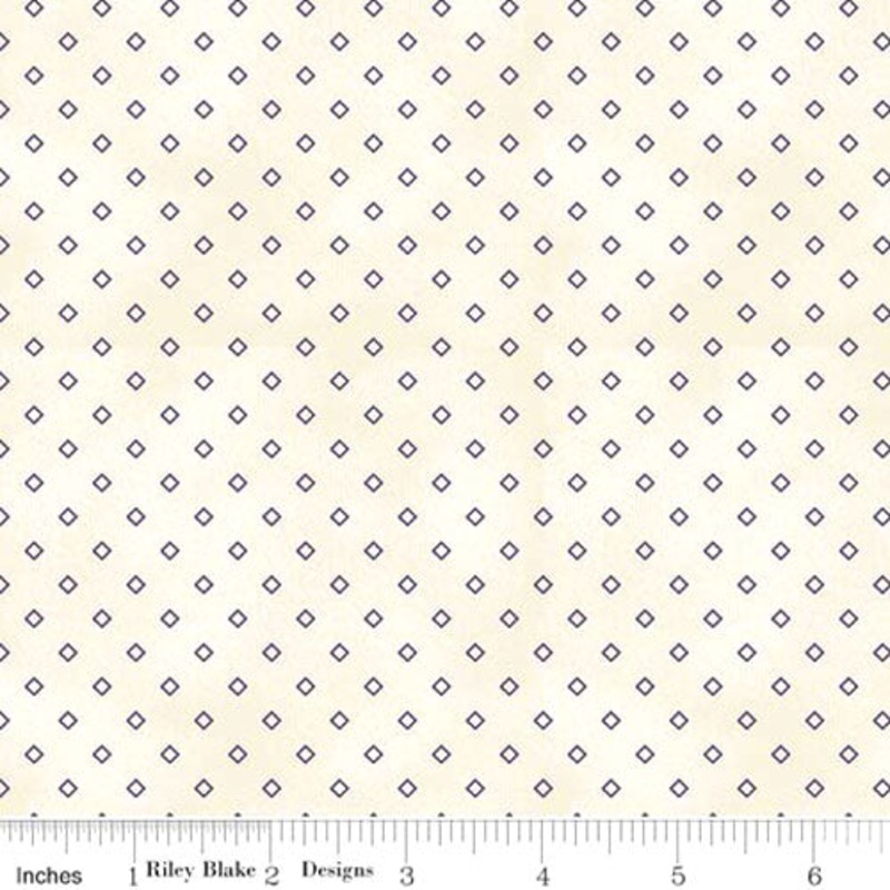 19th Century Shirtings - Blue Diamonds